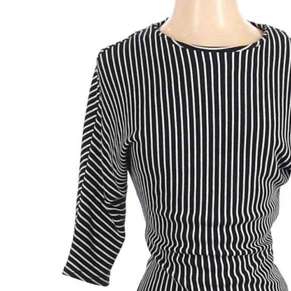 ASOS Blue &White stripe jersey Dress Size 0 - Picture 9 of 9